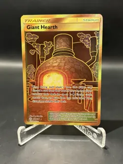 Pokemon Cosmic Eclipse Giant Hearth Gold Secret Rare #263/236 - Image 1