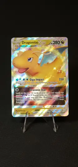 Pokemon Dragonite VSTAR 050/078 Pokemon GO Holo NM - Image 1