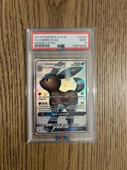 Pokemon Umbreon GX Hidden Fates Full Art #SV69 PSA 9 Mint - Image 1