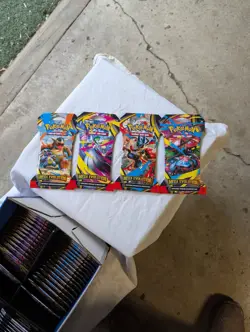 4x Pokemon Mega Evolutions blister pack, 4 pack set, 1 of each art work - Image 1