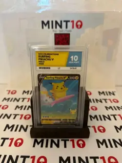 POP 1 ACE 10 Surfing Pikachu V #008/025 2021 Celebrations Pokemon TCG - Image 1