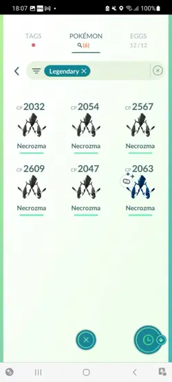 Pokemon Go (Stage 36) Shiny Legendary/ultrabeast Necrozma ( 6 Legendary ) - Image 3