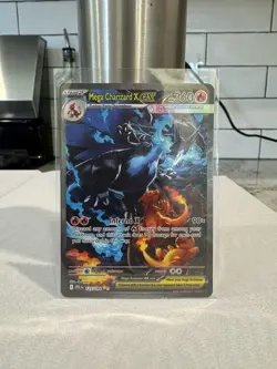 Pokemon TCG Mega Charizard X EX 125/094 Phantasm Flames SIR NM PSA 10 CONTENDER - Image 1
