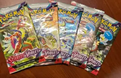 Pokemon Scarlet & Violet - 5 - Factory Sealed Booster Pack Bundle - English - Image 1