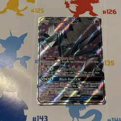 Pokemon Necrozma GX 134/147 Burning Shadows Ultra Rare Full Art Holo NM - Image 1