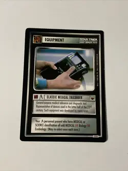 Star Trek CCG Equipment Classic Medical Tricorder Black Boarder Card - Image 1