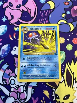 Tentacruel Fossil Unlimited 44/62 Pokemon TCG Vintage WOTC - Image 1