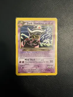 1st Edition Dark Slowking 20/105 Neo Destiny Set Rare Vintage Pokemon Card - NM - Image 1