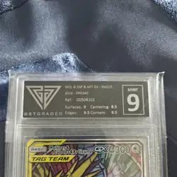 Moltres & Zapdos & Articuno GX SM210 Hidden Fates Promo GetGraded 9 pokemon card - Image 2