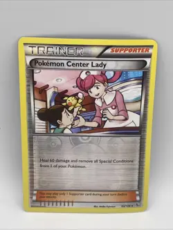 Pokemon Card Pokemon Center Lady Flashfire Reverse Holo 93/106 - Image 1