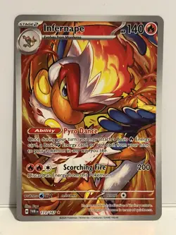 Pokemon Card - Infernape 173/167 - Twilight Masquerade - Illustration Rare - NM - Image 1