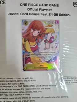 One piece Official Nami Playmat Bandai Card Game Fest 24-25 - Mat and Card NEW - Image 2