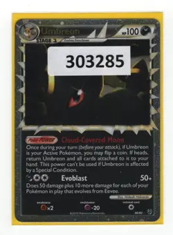 (303285) UMBREON PRIME 86/90 Ultra Rare Holo HGSS Undaunted Pokemon Card - NEW - Image 1