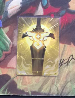 Alt Art Riftbound Order Rune Card Origins 214a/298 English League Of Legends - Image 1