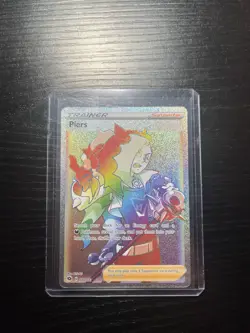 Pokemon Piers Champion's Path 78/73 Secret Rare Full Art Rainbow Holo Card - Image 1