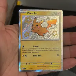 Pokemon TCG Pikachu TCG Holo Shiny Rare Card Paldean Fates 131/091 - Image 4