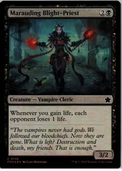 Marauding Blight-Priest - C - Foundations - 178 - LP - Foil - Image 1