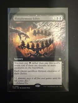 Blasphemous Edict (Extended Art) - 0459 - Foundations - MTG NM/M - Image 1