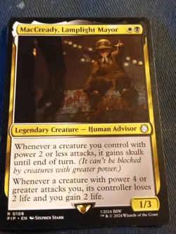 1x MACCREADY, LAMPLIGHT MAYOR - Fallout - MTG - Magic the Gathering - Image 1