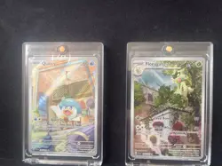 Pokemon Paldea Evolved Lot - Floragato #197 + Quaxly #206 Illustration Rare - Image 1