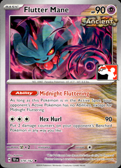FLUTTER MANE 078/162 NON-HOLO PLAY! PRIZE PACK SERIES POKEMON - Image 1