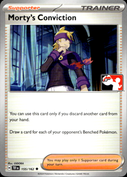 MORTY'S CONVICTION 155/162 NON-HOLO PLAY! PRIZE PACK SERIES POKEMON - Image 1