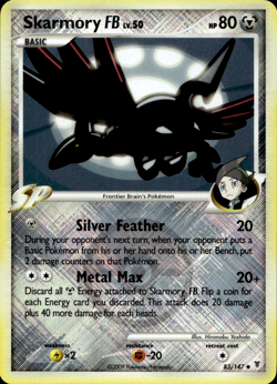SKARMORY FB LV.50 83/147 CROSSHATCH HOLO LEAGUE PROMO POKEMON - Image 1