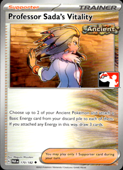 PROFESSOR SADA'S VITALITY 170/182 NON-HOLO PLAY! PRIZE PACK SERIES POKEMON - Image 1