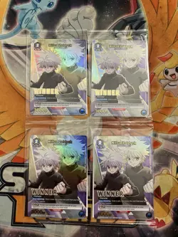 Killua Zoldyck Winner Union Arena Card Promo English HTR-1-018 4x Hunter - Image 1