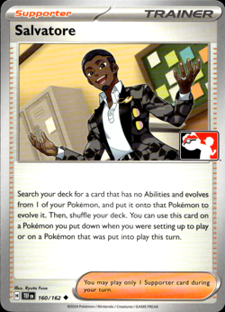 SALVATORE 160/162 NON-HOLO PLAY! PRIZE PACK SERIES POKEMON - Image 1