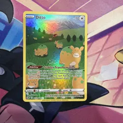 2023 POKEMON DITTO #GG22 CROWN ZENITH GALARIAN GALLERY FULL ART - NM - Image 1