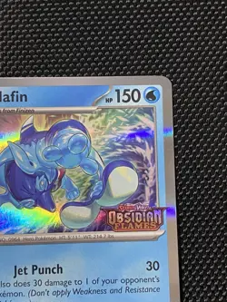 Palafin 036 Holo Rare Black Star Promo Stamp Obsidian Flames Pokemon TCG - Image 3