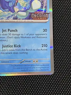 Palafin 036 Holo Rare Black Star Promo Stamp Obsidian Flames Pokemon TCG - Image 4