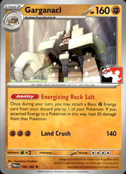 GARGANACL 104/182 NON-HOLO PLAY! PRIZE PACK SERIES POKEMON - Image 1
