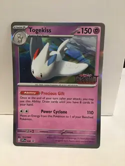 Togekiss 038 Prerelease Stamped Pokemon Obsidian Flames Black Star Promo Holo - Image 1