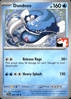 DONDOZO 061/198 PLAY! PRIZE PACK SERIES NON-HOLO RARE Pokemon TCG - Image 1