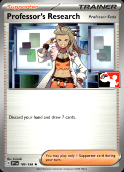 PROFESSOR'S RESEARCH (SADA) 189/198 PLAY! PRIZE PACK NON-HOLO RARE Pokemon TCG - Image 1