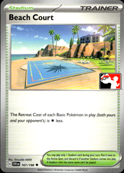 BEACH COURT 167/198 PLAY! PRIZE PACK SERIES NON-HOLO Pokemon TCG - Image 1