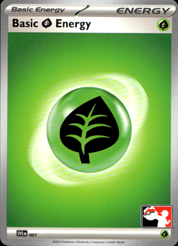 GRASS ENERGY 001 S&V PLAY! PRIZE PACK SERIES NON-HOLO Pokemon TCG - Image 1