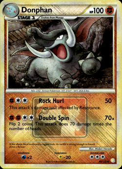 DONPHAN 40/123 CROSSHATCH HOLO LEAGUE PROMO POKEMON - Image 1