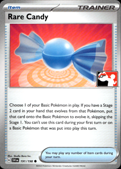 RARE CANDY 191/198 PLAY! PRIZE PACK SERIES NON-HOLO Pokemon TCG - Image 1