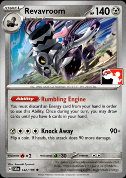 REVAVROOM 142/198 PLAY! PRIZE PACK SERIES NON-HOLO RARE Pokemon TCG - Image 1