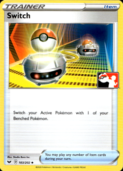 SWITCH 183/202 PLAY! PRIZE PACK SERIES NON-HOLO Pokemon TCG - Image 1