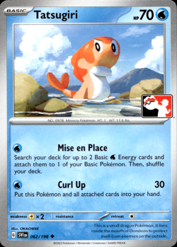 TATSUGIRI 062/198 PLAY! PRIZE PACK SERIES NON-HOLO Pokemon TCG - Image 1