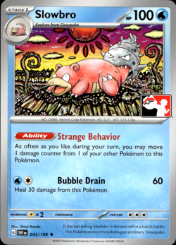 SLOWBRO 043/198 PLAY! PRIZE PACK SERIES NON-HOLO RARE Pokemon TCG - Image 1