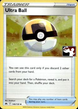 ULTRA BALL 146/159 PLAY! PRIZE PACK SERIES COSMOS HOLO Pokemon TCG - Image 1