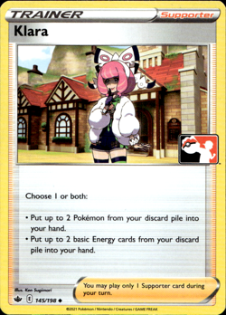 KLARA 145/198 PLAY! PRIZE PACK SERIES NON-HOLO Pokemon TCG - Image 1