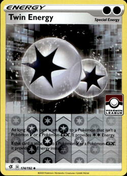 TWIN ENERGY 174/192 LEAGUE PROMO REVERSE HOLO Pokemon TCG - Image 1