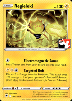 REGIELEKI 051/189 PLAY! PRIZE PACK SERIES NON-HOLO RARE Pokemon TCG - Image 1