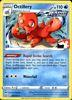 OCTILLERY 037/163 PLAY! PRIZE PACK SERIES NON-HOLO RARE Pokemon TCG - Image 1